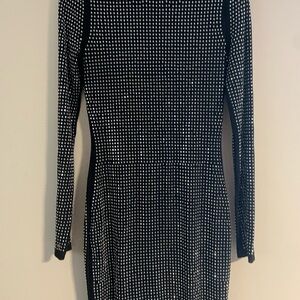 Windsor Black and silver Long Sleeve Dress